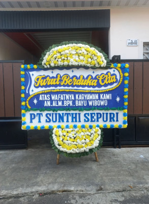 Papan Bunga Duka di Dokome